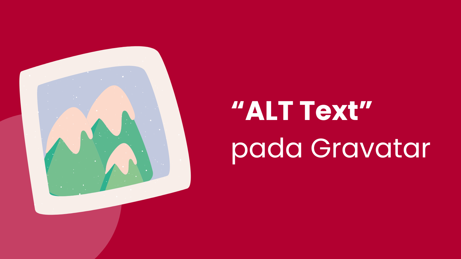 ALT Text pada Gravatar